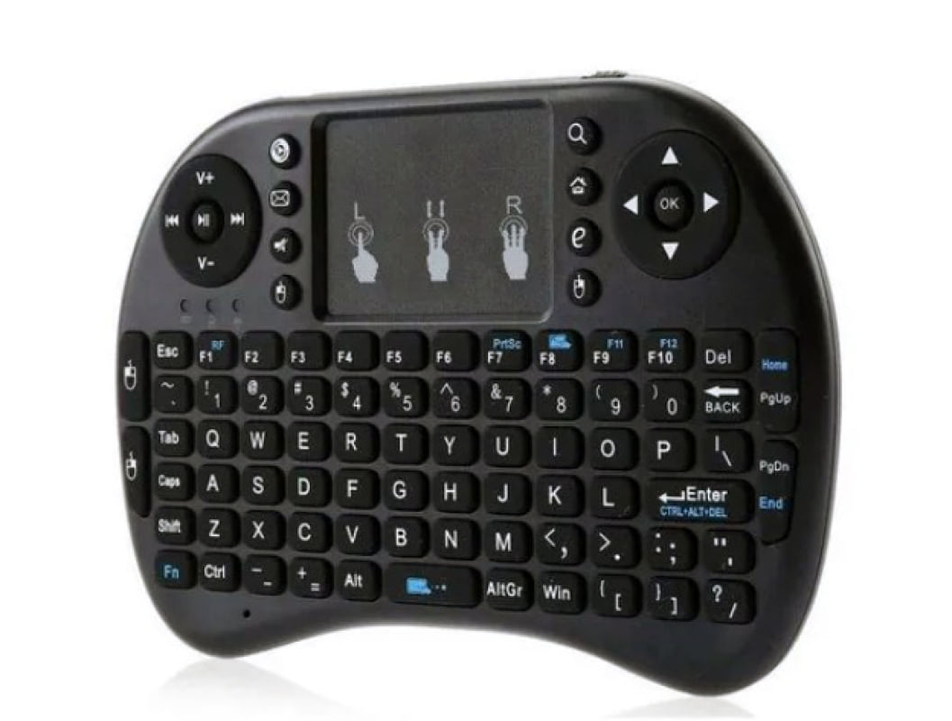 MINI TECLADO CONTROLE S/FIO TOUCH LED PC/NOTE/GAMER/TVSMART