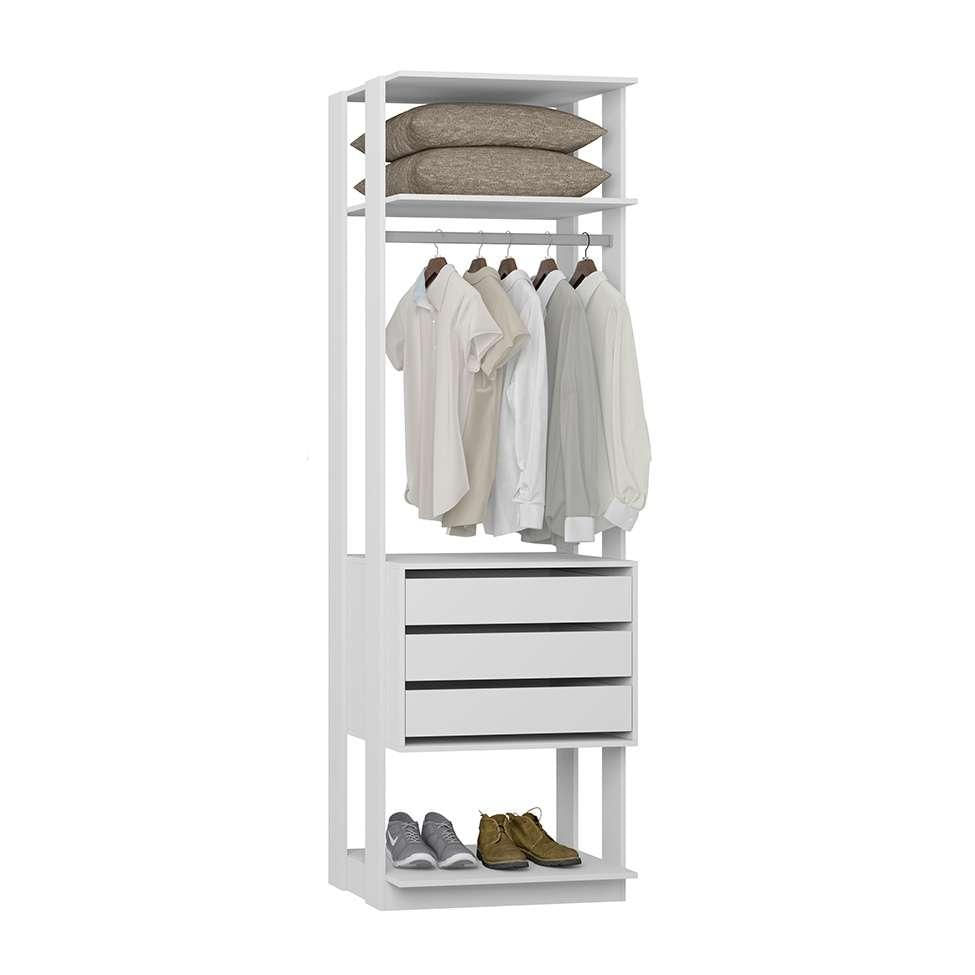 Guarda-Roupa Modulado Clothes 3 GV Branco