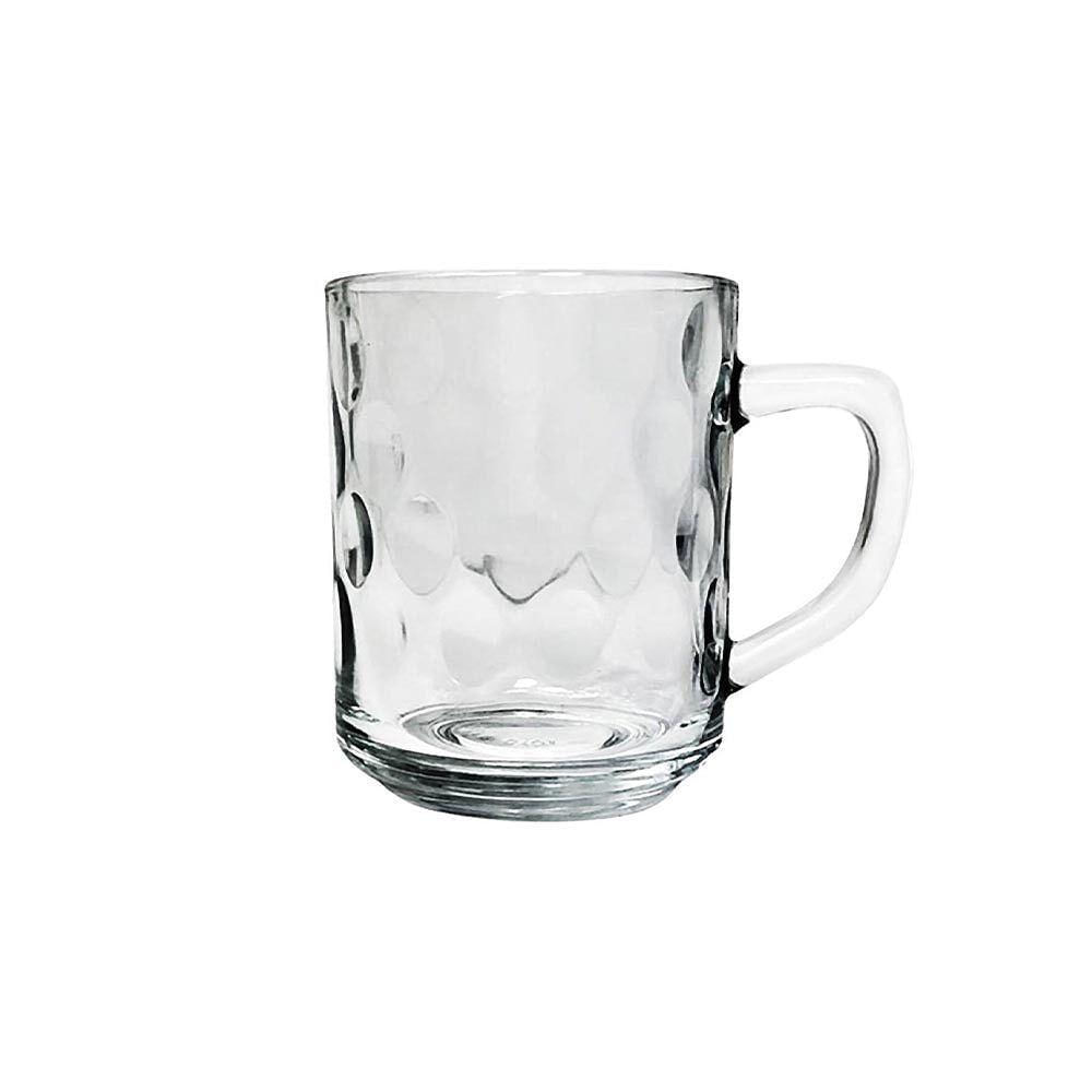 Caneca De Vidro Bubles Relevo Em Casa Tem 245ml