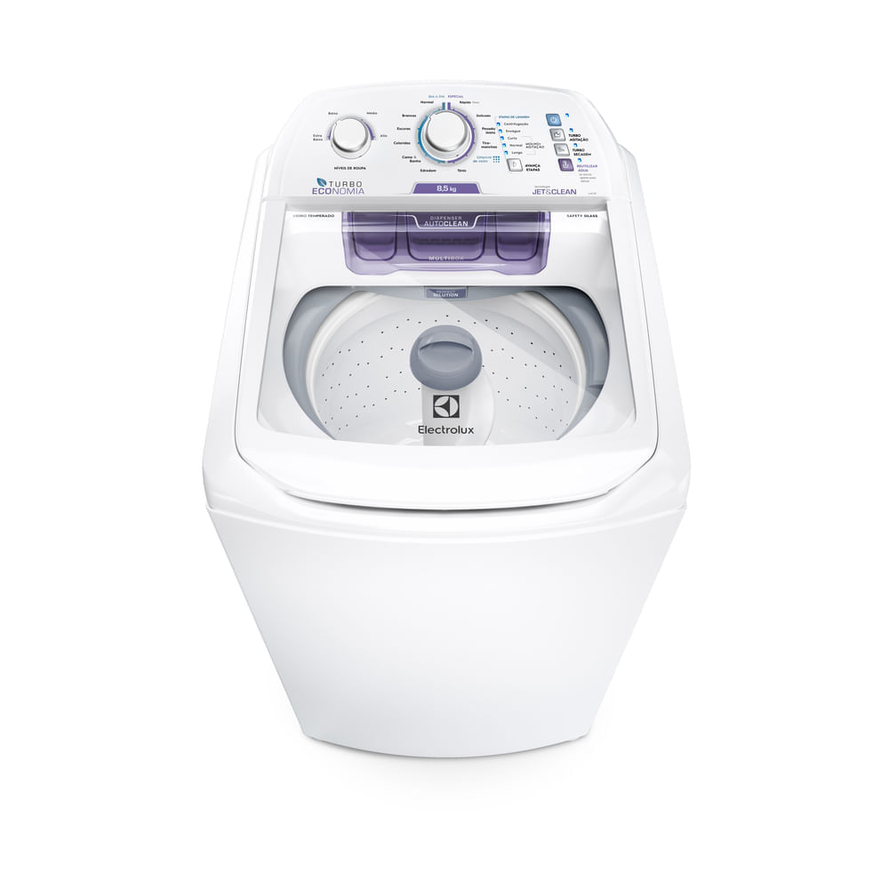 Máquina de Lavar Electrolux 8,5kg Branca Turbo Economia com Jet&Clean e Filtro Fiapos (LAC09) 220V