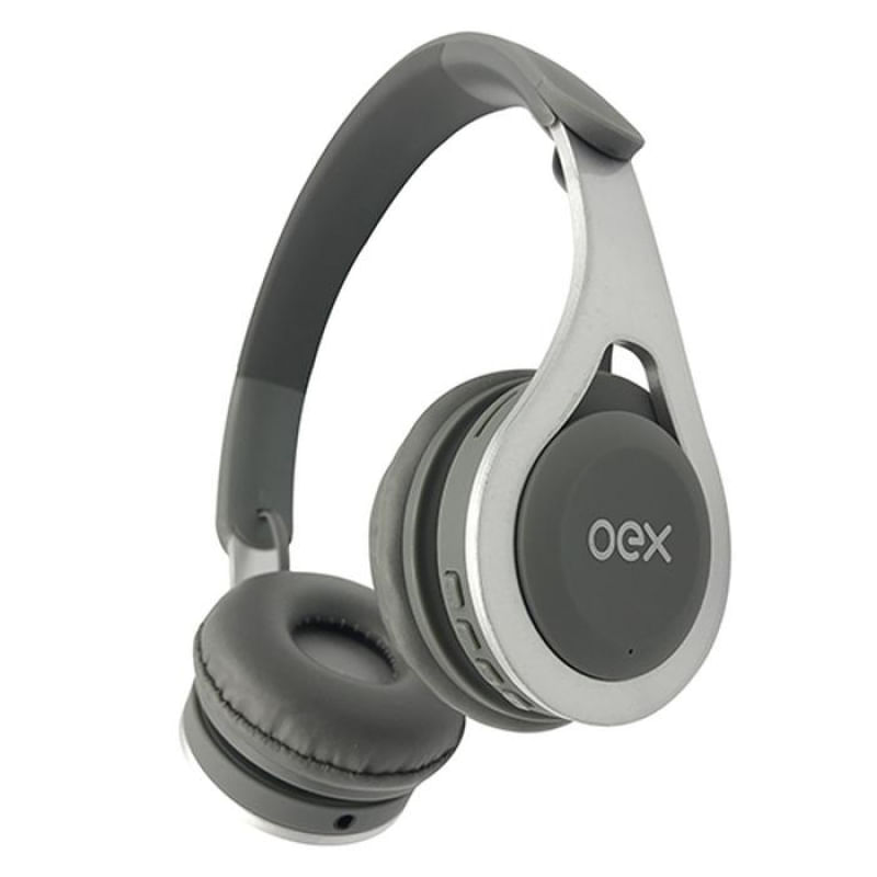 Headset Bluetooth OEX Drop Cinza Cód. 48.7304 HS306