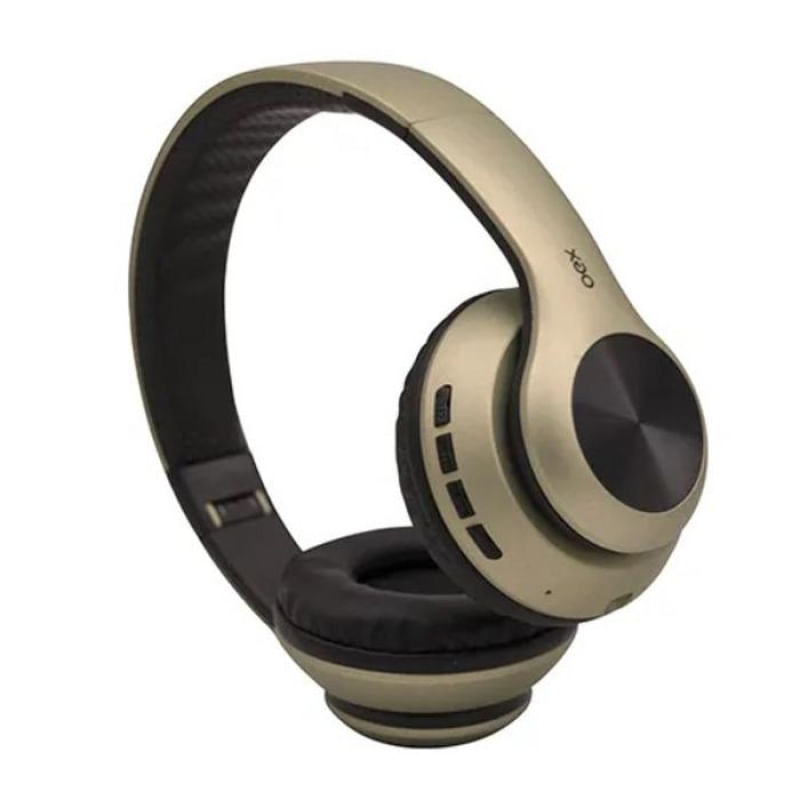 Fone De Ouvido Headset Glam Bluetooth OEX HS311 Micro SD Dourado