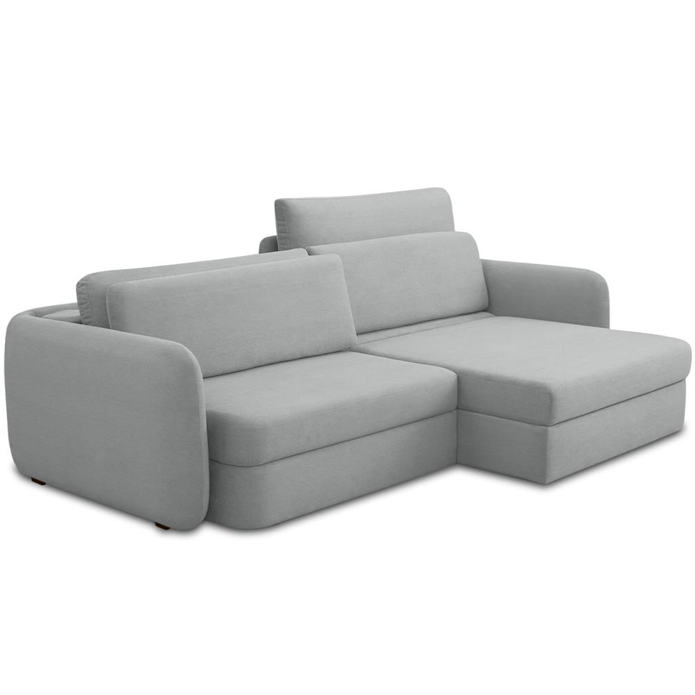 Sofá Retrátil Reclinável Para Sala Living 4 Lugares Jacob 274cm T03 Linho Cinza Urano - Lyam Decor