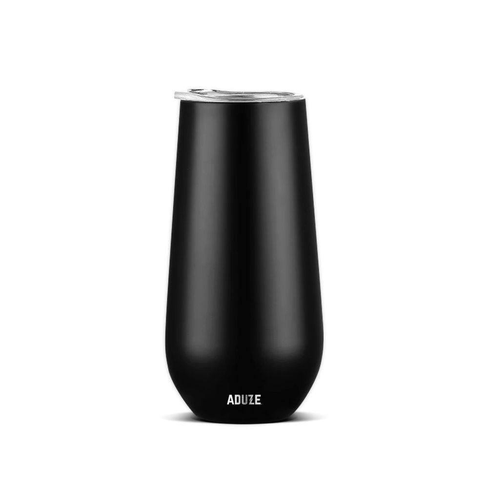 Copo Taça Térmica Aduze Champagne Espumante Drink Lux Preto 150ml