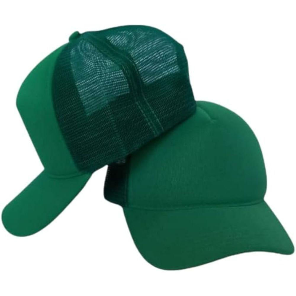 Boné Aba Curva Trucker Telinha Telado Snapback verde