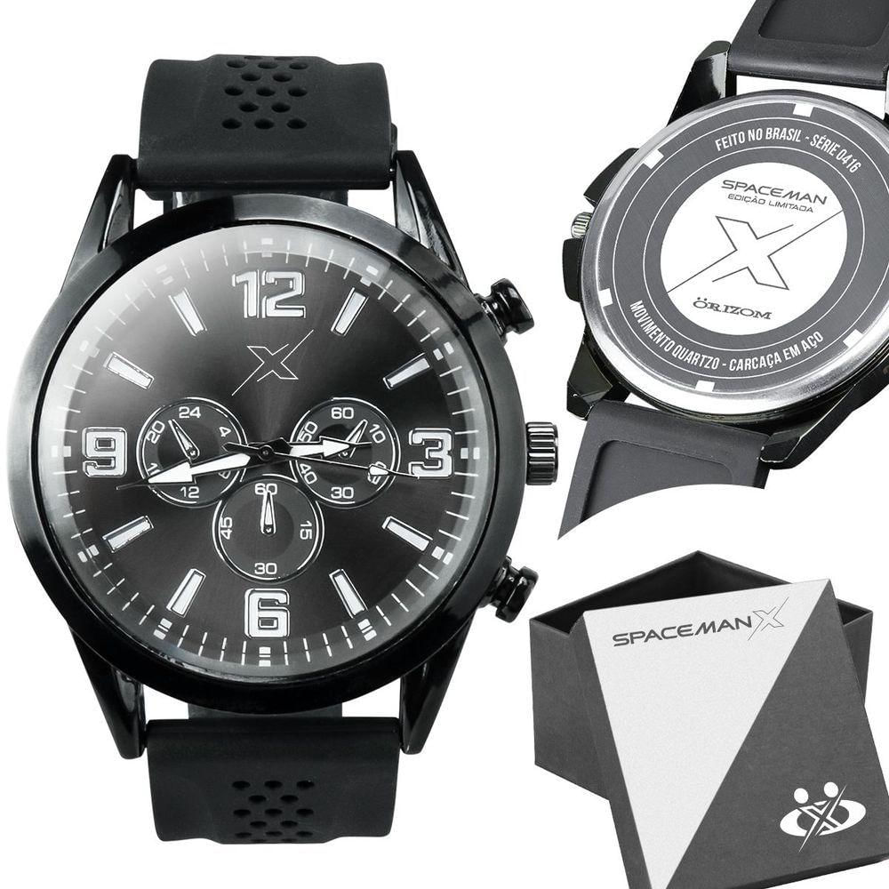 Relogio Masculino Qualidade Premium Aço Inox Pulseira Ajustável Preto Casual Ajustavel Analogico
