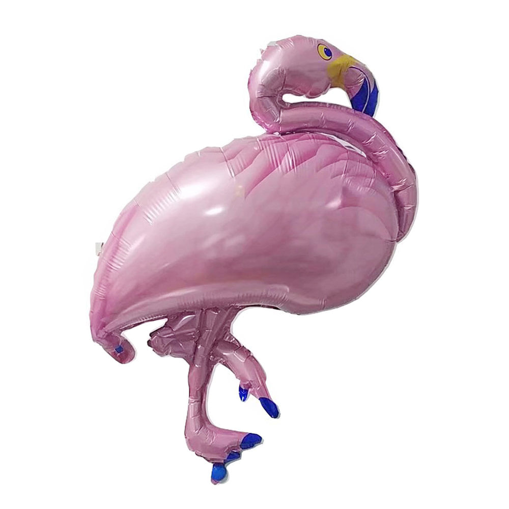 Balão Metalizado Le 40cm Flamingo