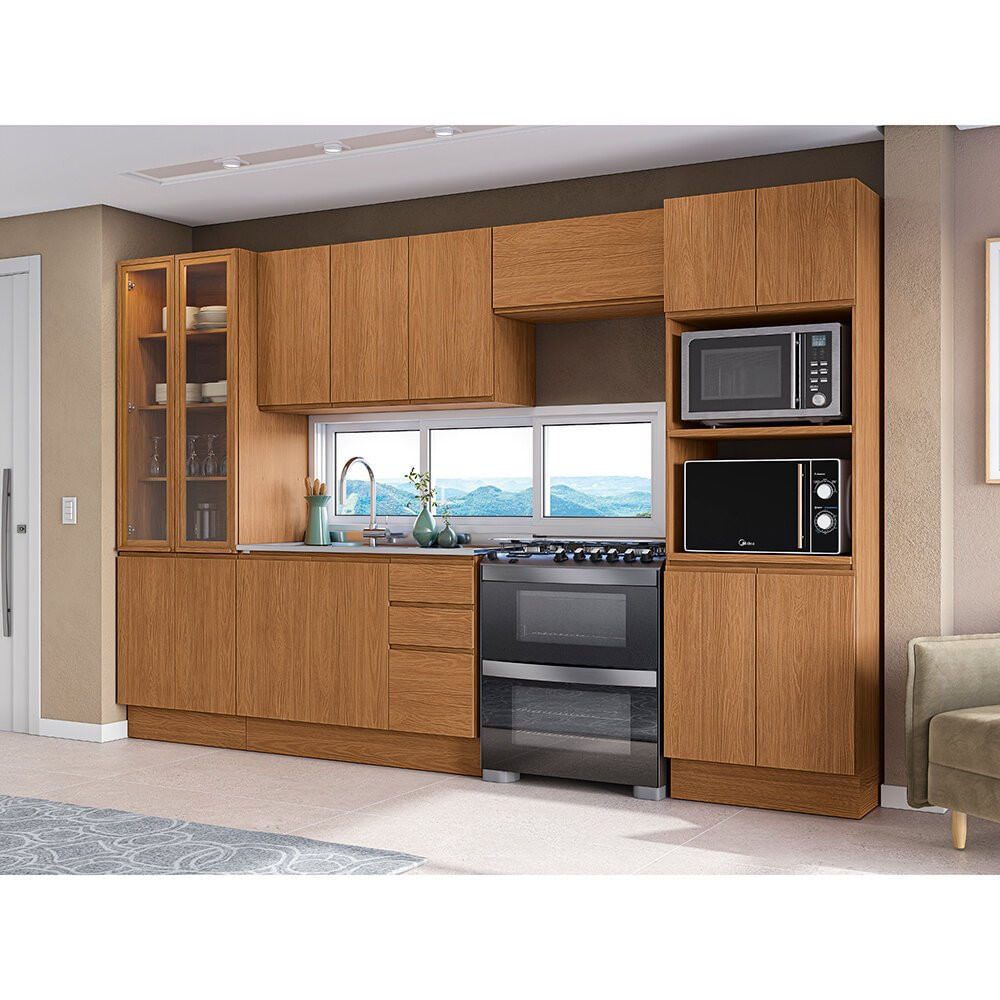 seeページ Balcão 120 cm 2 Portas 3 Gavetas Kappesberg Ciela - R626