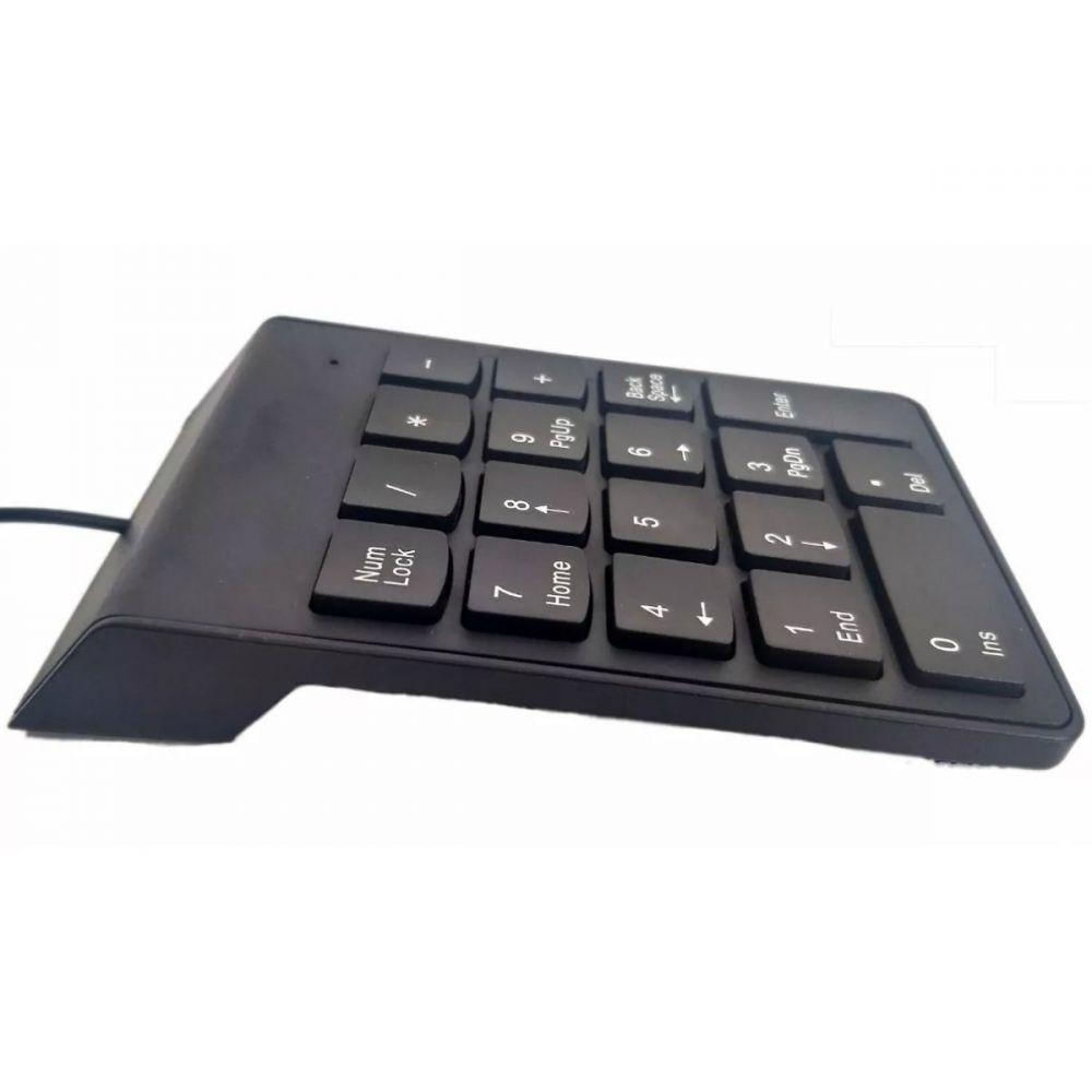 Teclado Numérico com Fio Usb 1,25 Metros 18 Teclas Pequeno