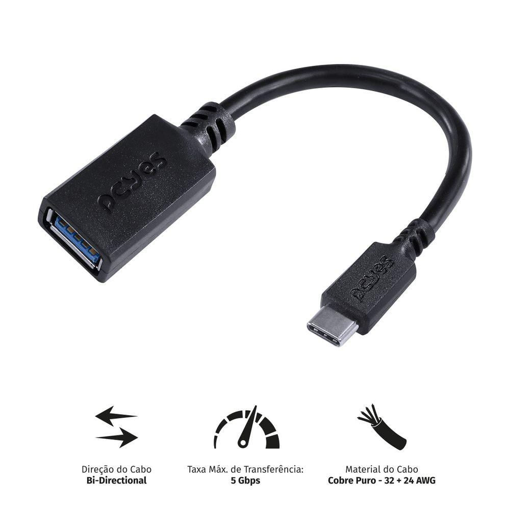 Adaptador Otg Usb Para Type C Ad203