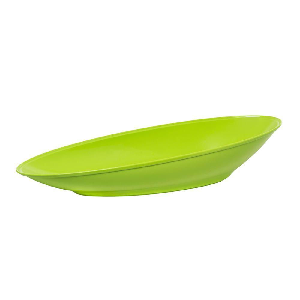 Saladeira Oval 60cm Verde Em Polipropileno Linha Tropical Vem