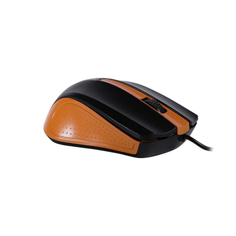 Mouse Essential Óptico com Fio OEX 1000 Dpi Preto e Laranja MS100