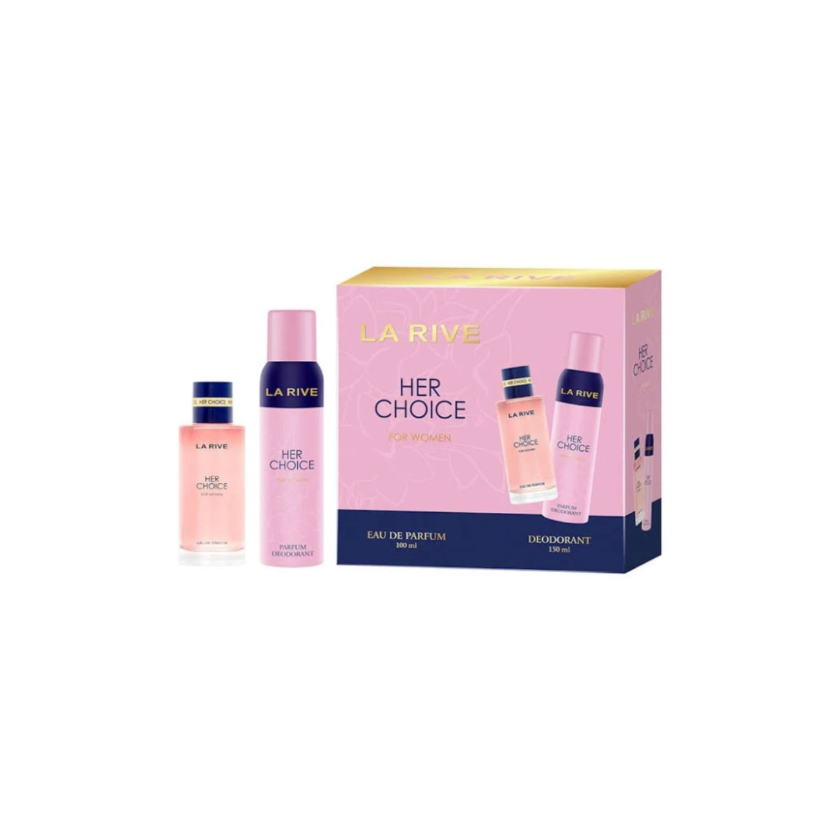 Kit La Rive Her Choice Eau de Parfum 100ml + Desodorante 150ml