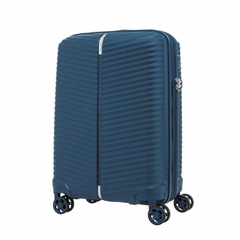 Mala De Bordo Pequena Para Viagem Expansível Em Polipropileno Samsonite Varro Cadeado Tsa Azul Marinho P