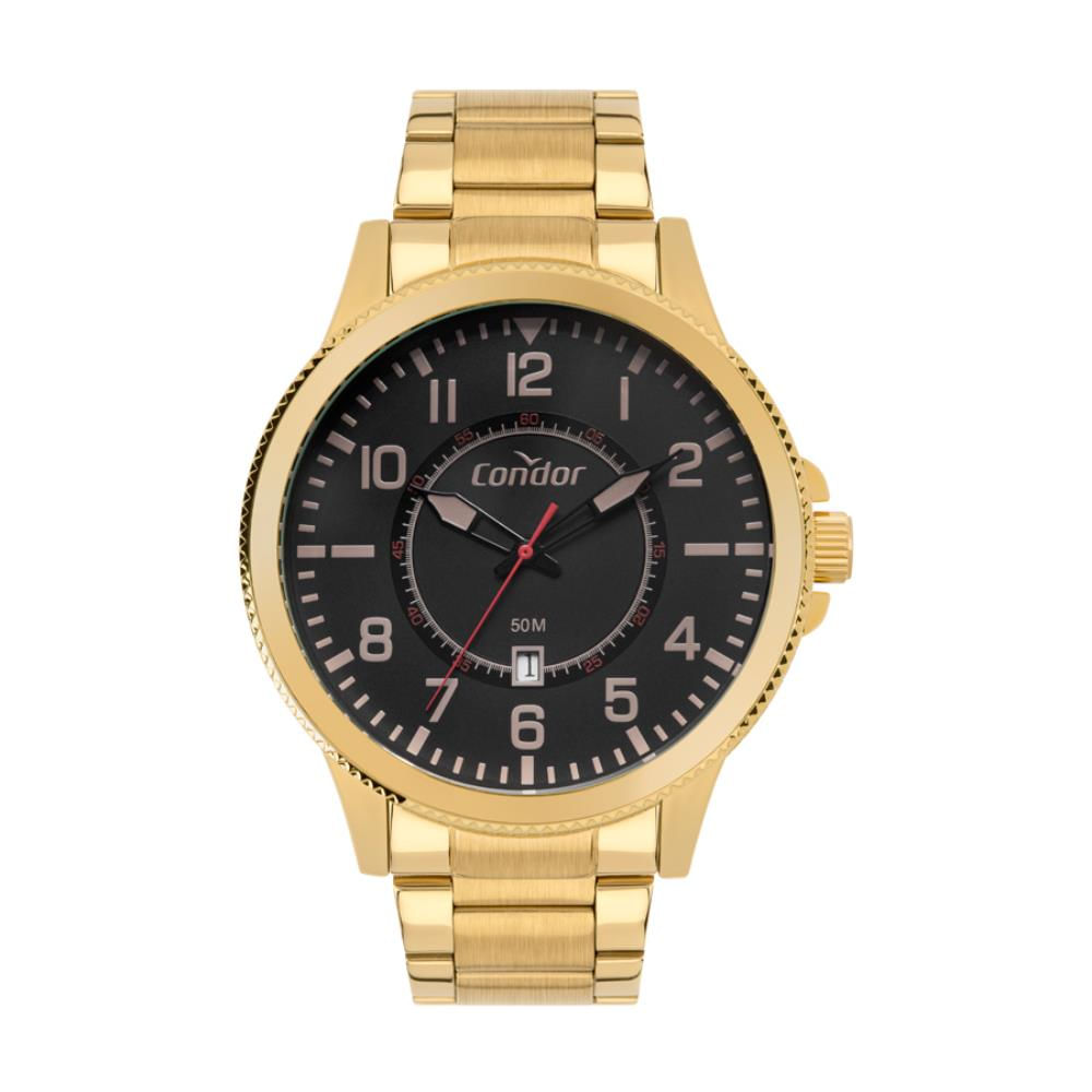 Relógio Condor Masculino Ref:Co2115mxu/4e Casual Dourado