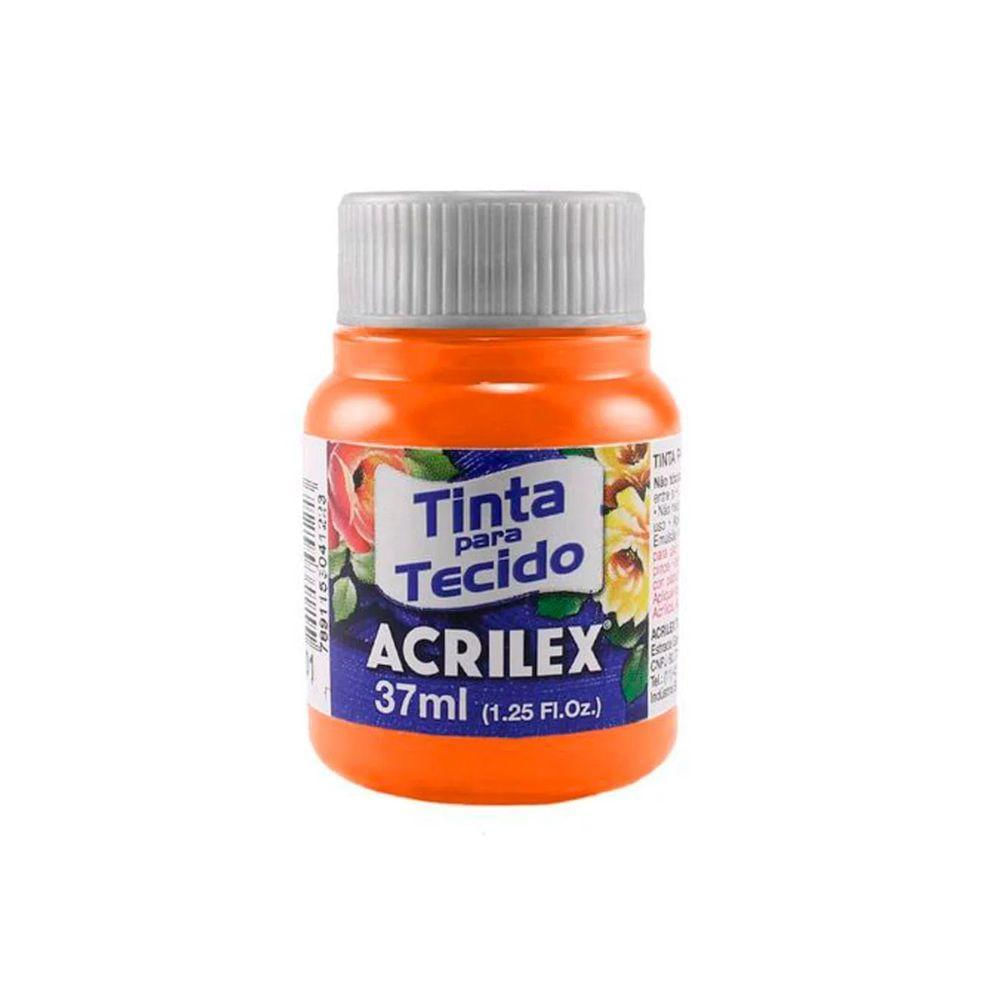 Tinta Para Tecido Fosca 37ml Acrilex Laranja