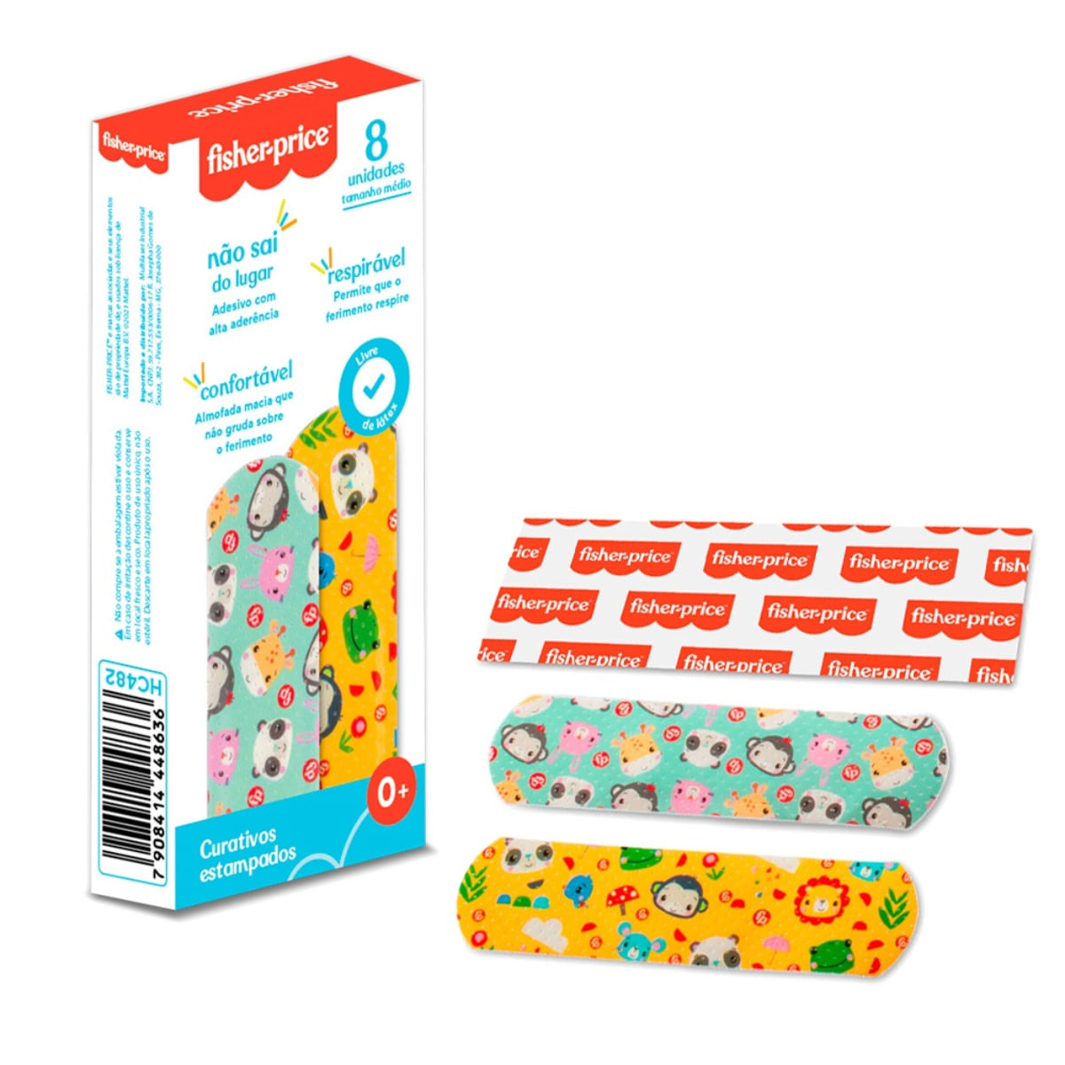 CURATIVO INFANTIL ESTAMPADO CAIXA 8 UNIDADES FISHER PRICE