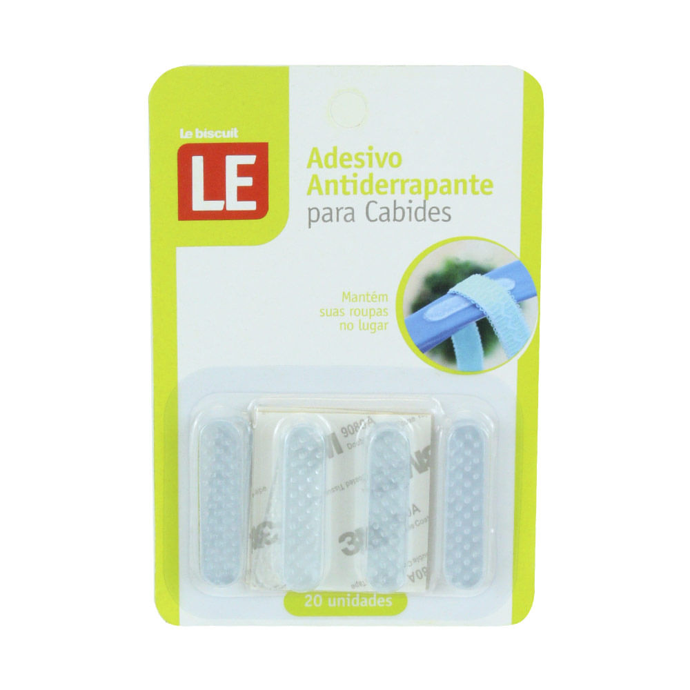 Adesivo Antiderrapante Le com 20 Peças 4,5x1cm Cristal