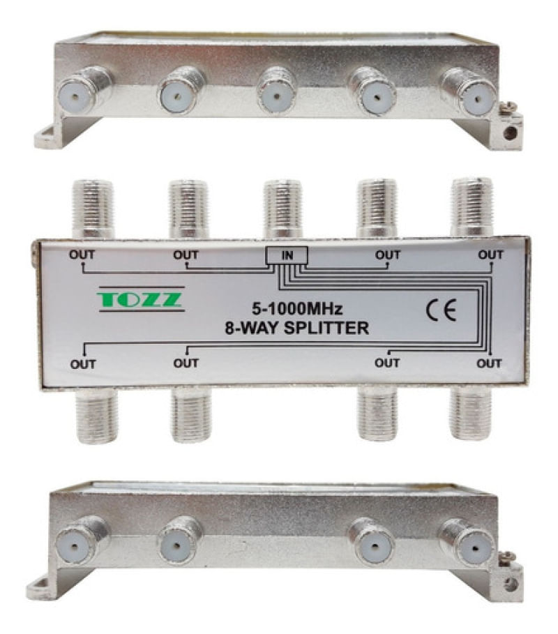 Divisor Coaxial Sinal 1x8 = Dtv Antenas Coletiva Digital Net