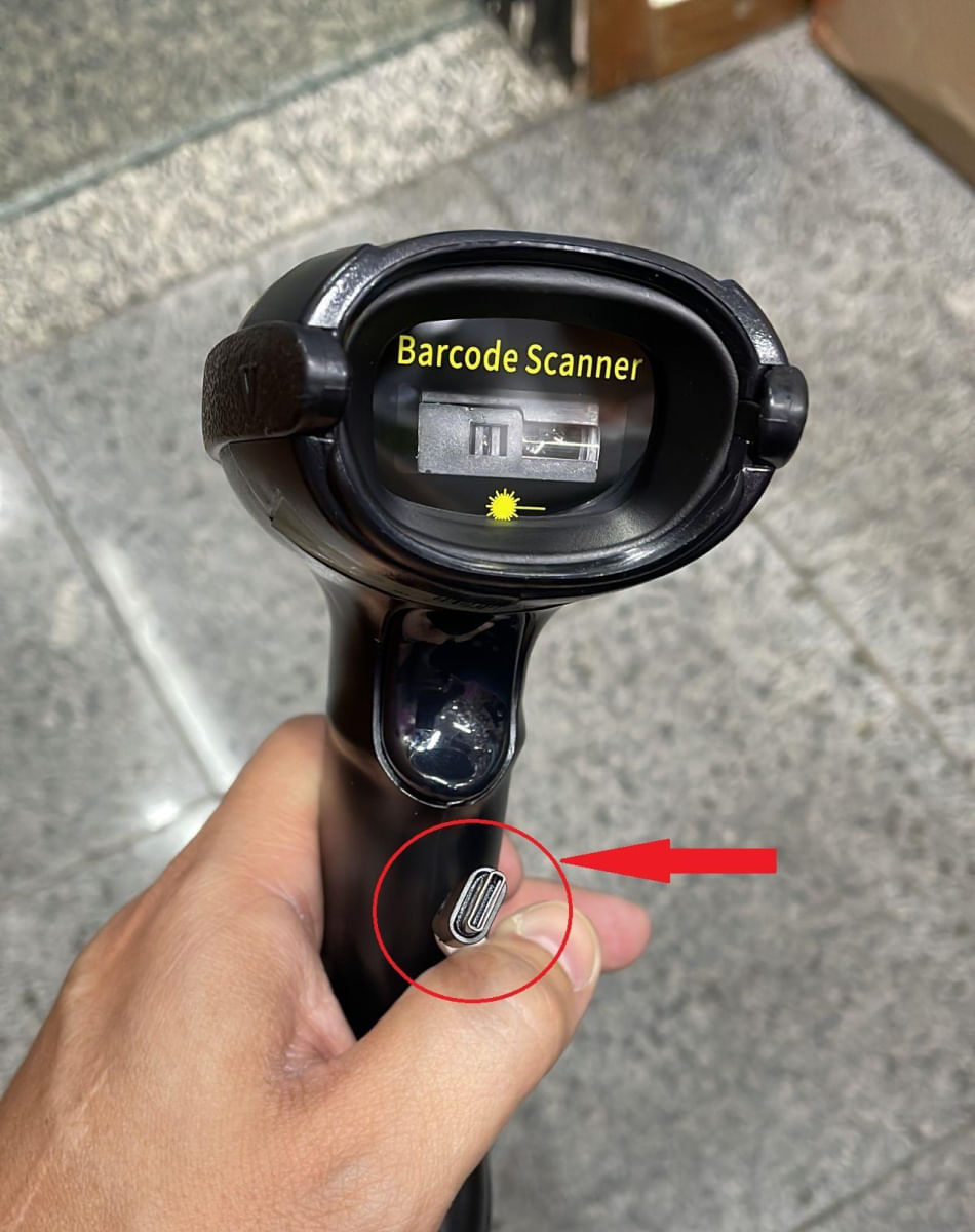 Leitor Código Barras Barcode Scanner Conector Usb-C Celular