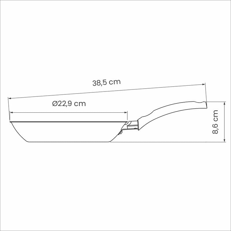 Frigideira Tramontina Turim Starflon Vermelho 22cm 20260/722