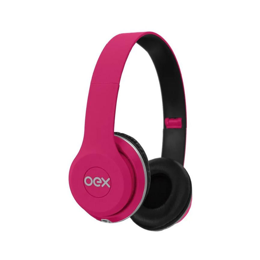 Fone de Ouvido Headset Style com Microfone HP103 Rosa OEX