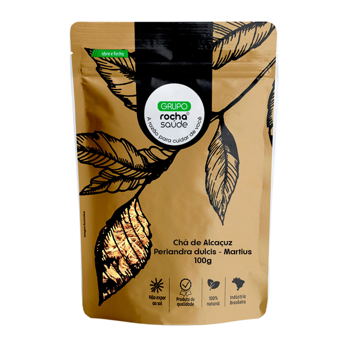 Chá de Raíz de Alcaçuz 100% Natural - 100g