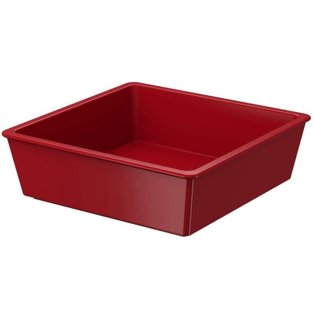 Travessa Pequena Em Polipropileno 230ml Uno Coza - Brinox Vermelho 10166/0465