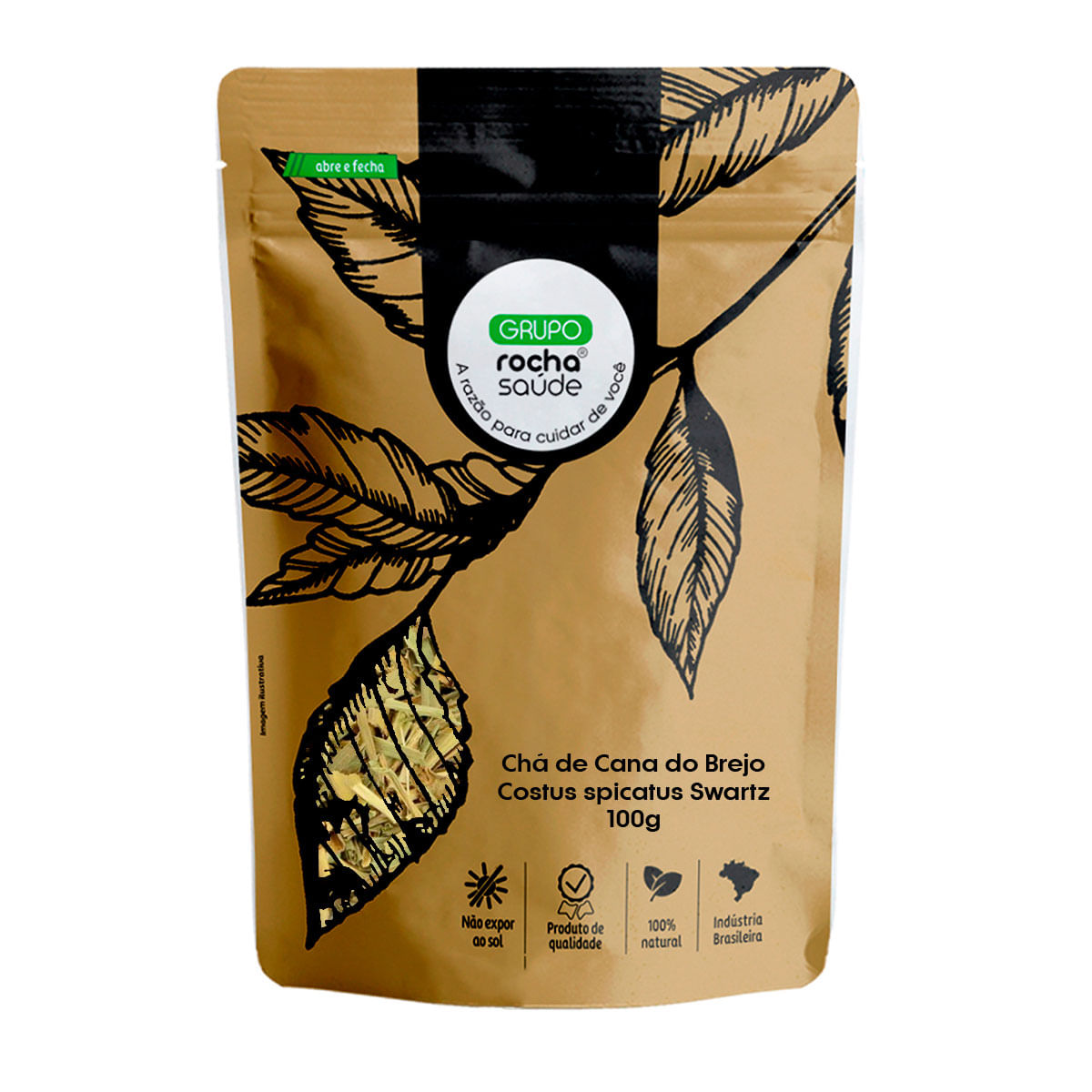 Chá de Cana do Brejo - Costus spicatus Swartz - 100g