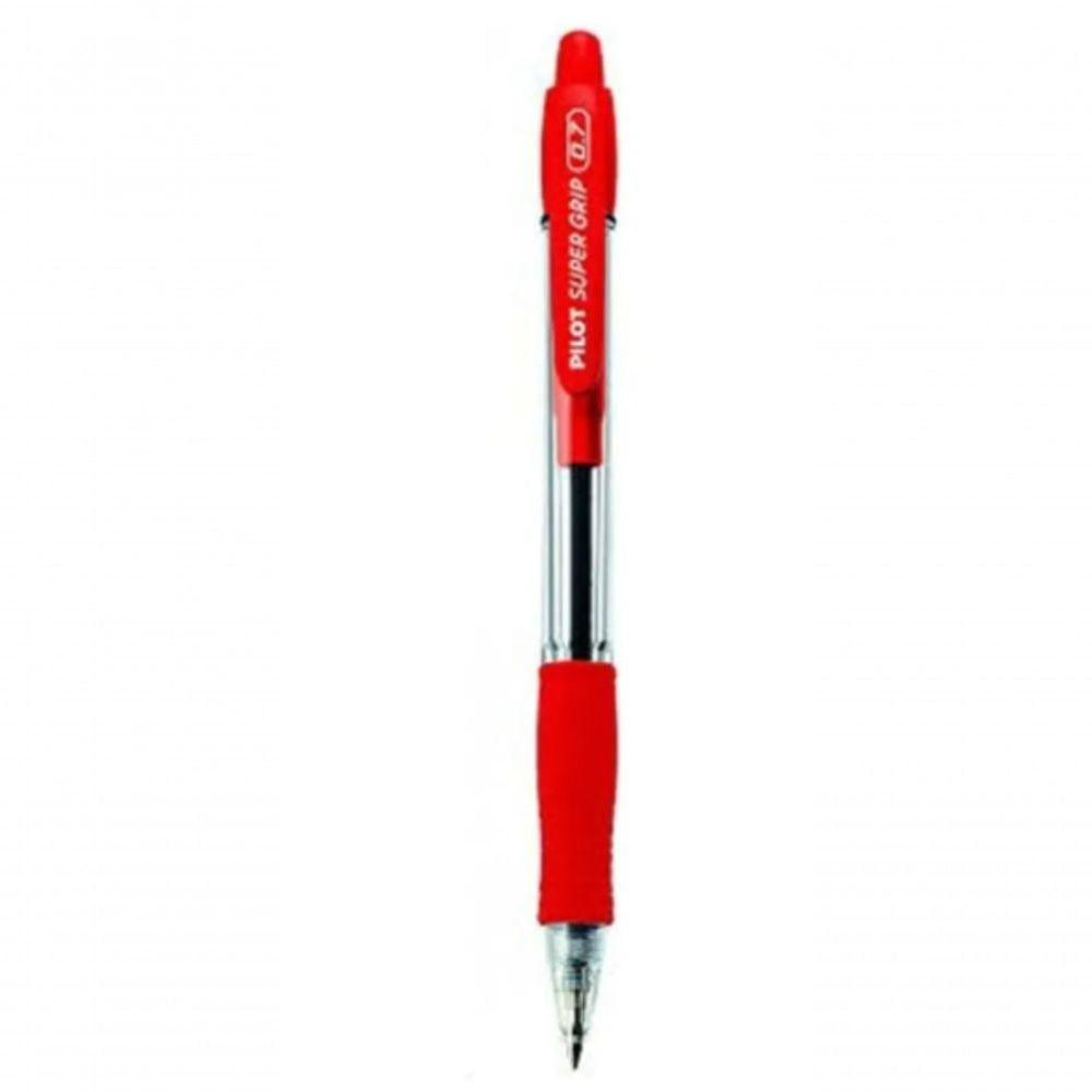 Caneta Esferografica Retratil Pilot Super Grip Fina 0.7mm