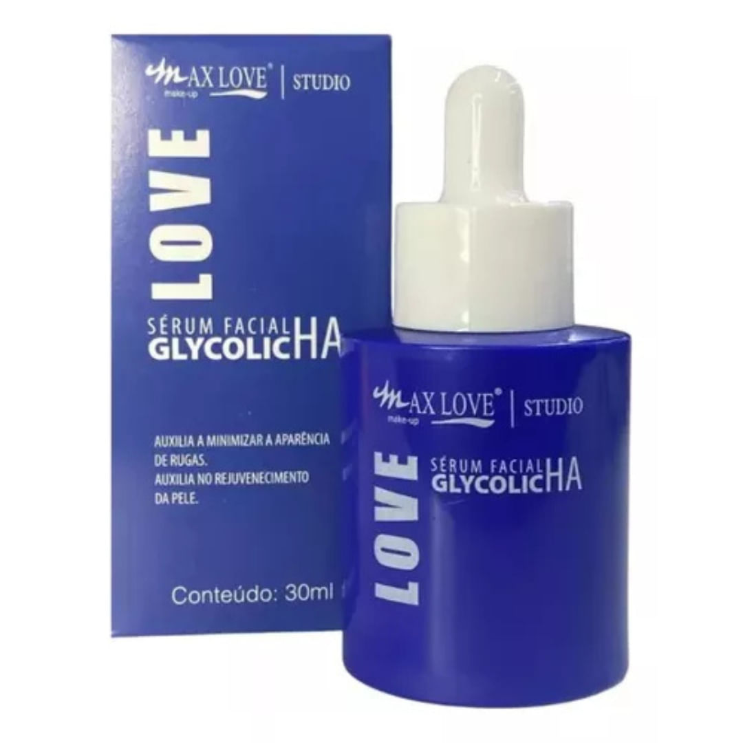 Sérum Facial Max Love Glycolic Ha 30ml Redução De Rugas