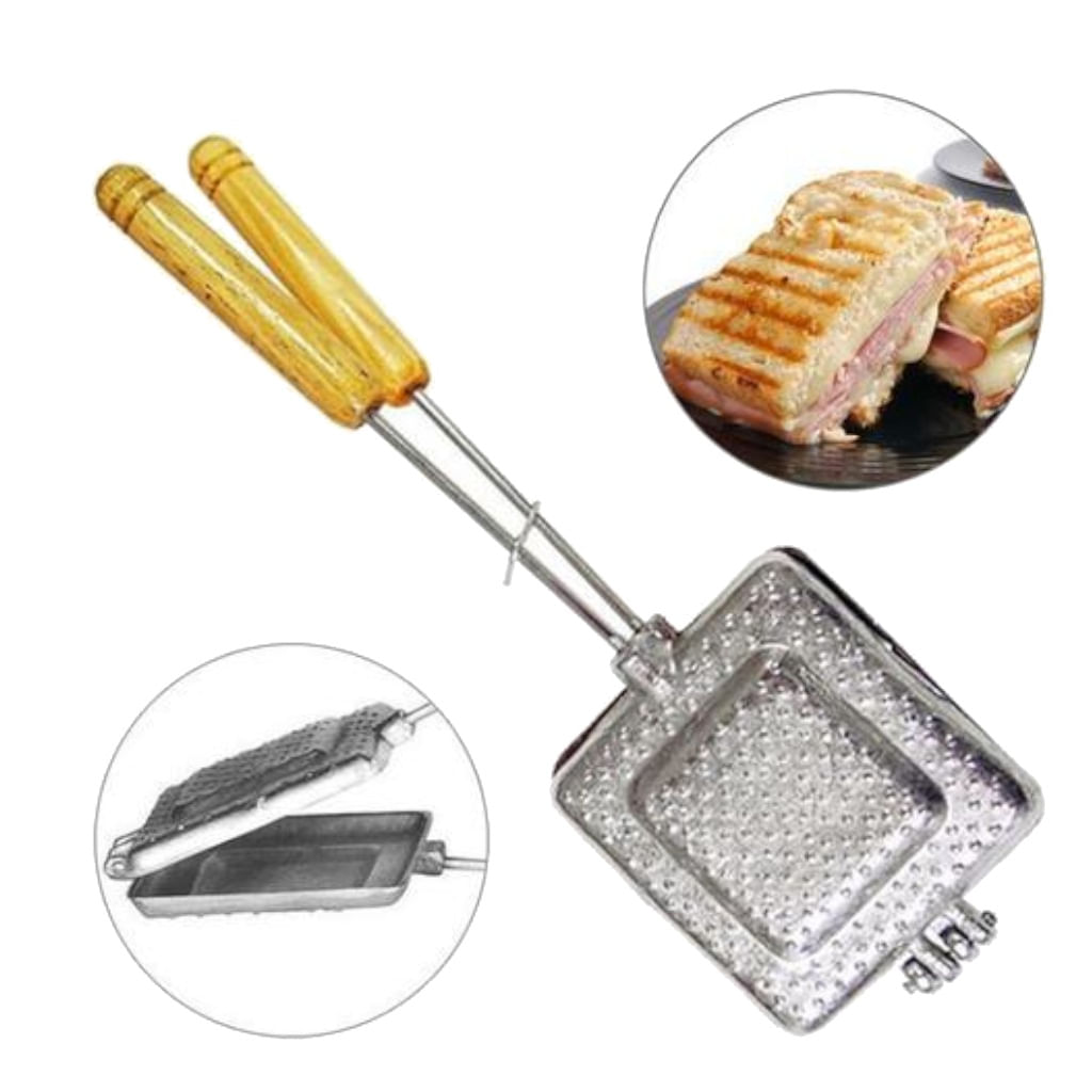 Chapa Sanduicheira Tostadeira Croque Monsieur Forma Alumínio