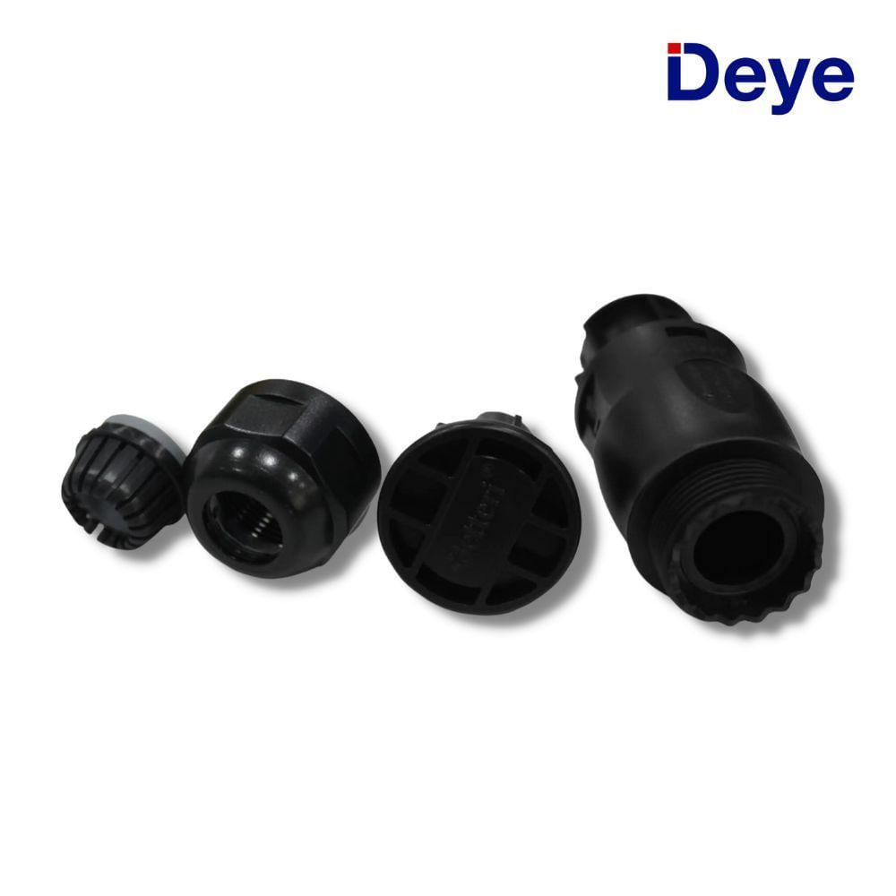 Conector Deye Femea E Endcap Para Micro Inversor Deye Sun2000g3