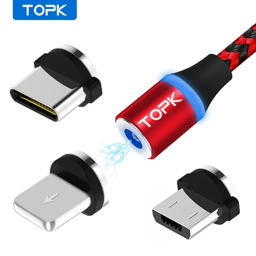 Cabo Magnético Para Carregar USB Tipo C TOPK AM33