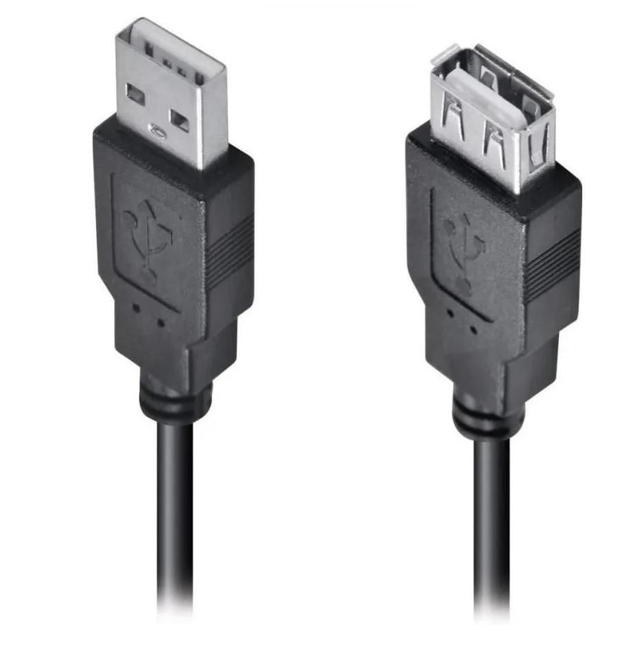 Cabo Extensor Extensão 1.8 Metros Usb 2.0 Macho Fêmea 1.8 Mts