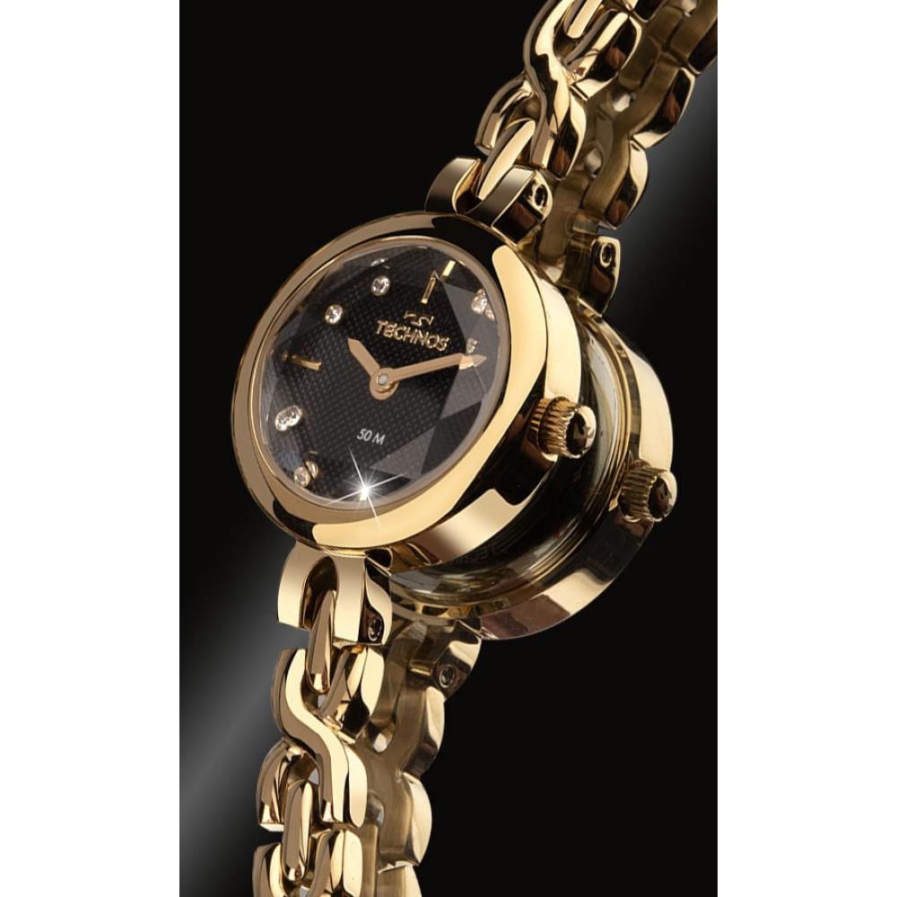 Relógio Technos Feminino Ref: 5y20lz/1p Elegance Mini Dourado