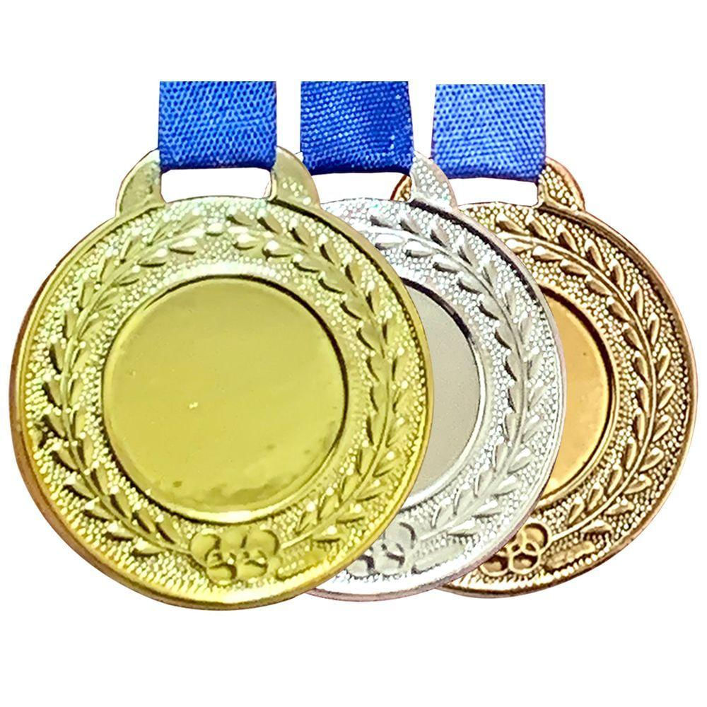 Kit 36 Medalhas Centro Liso Personalizar 3,5 Cm Premiação sortidas