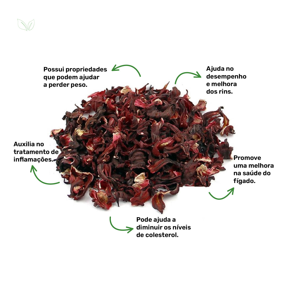 Chá de Hibiscus - Hibiscus sabdariffa L. - 100g