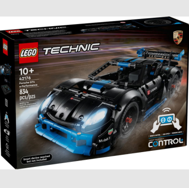 Carro de Corrida Porsche GT4 e-Performance Marca Lego 42176