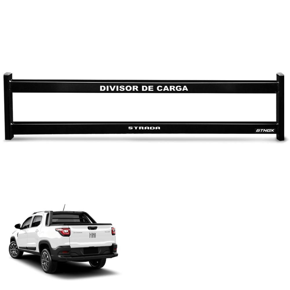 Divisor De Cargas Caçamba Strada 2021 A 2025 Preto Gtnox