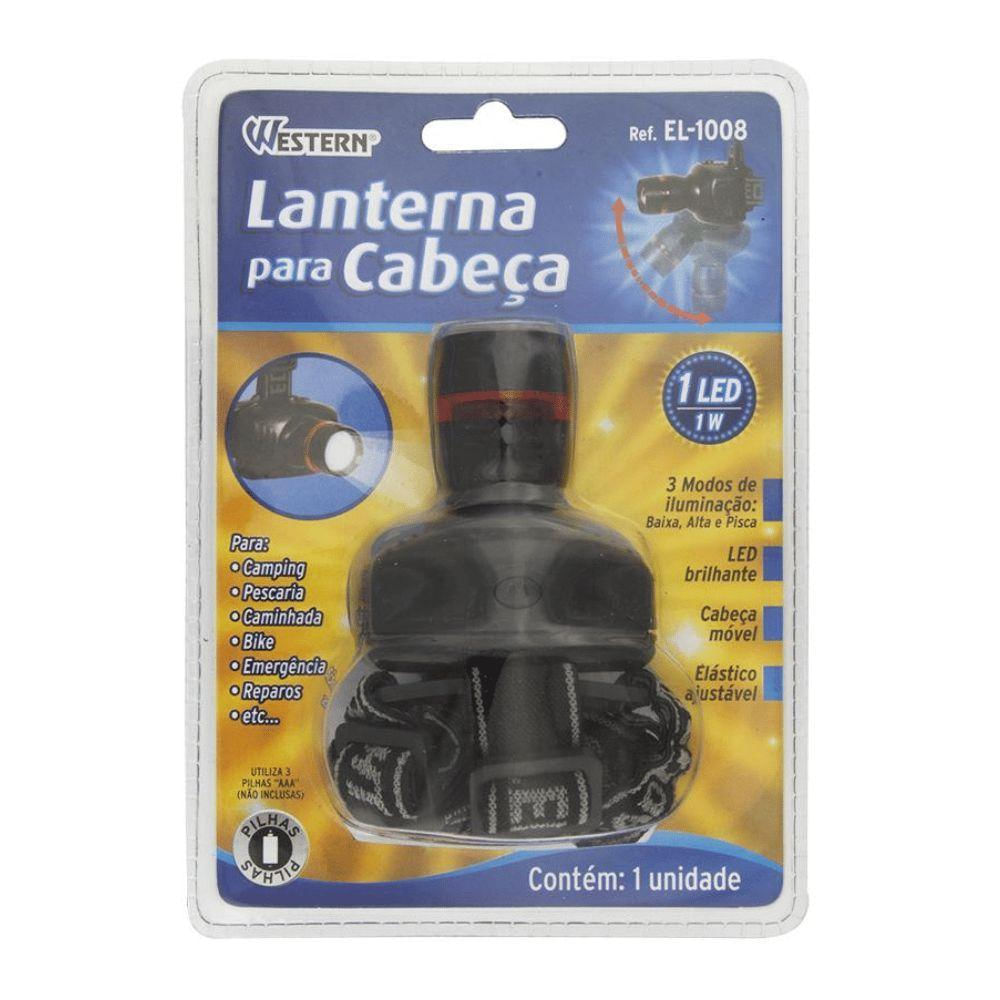 Lanterna De Cabeca Western 1 Led 1w