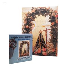 Quebra-Cabeça Religioso Rainha Aparecida 300 Peças em MDF