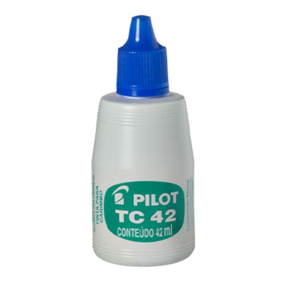 Tinta Tc42 Para Carimbo 42ml Pilot Azul