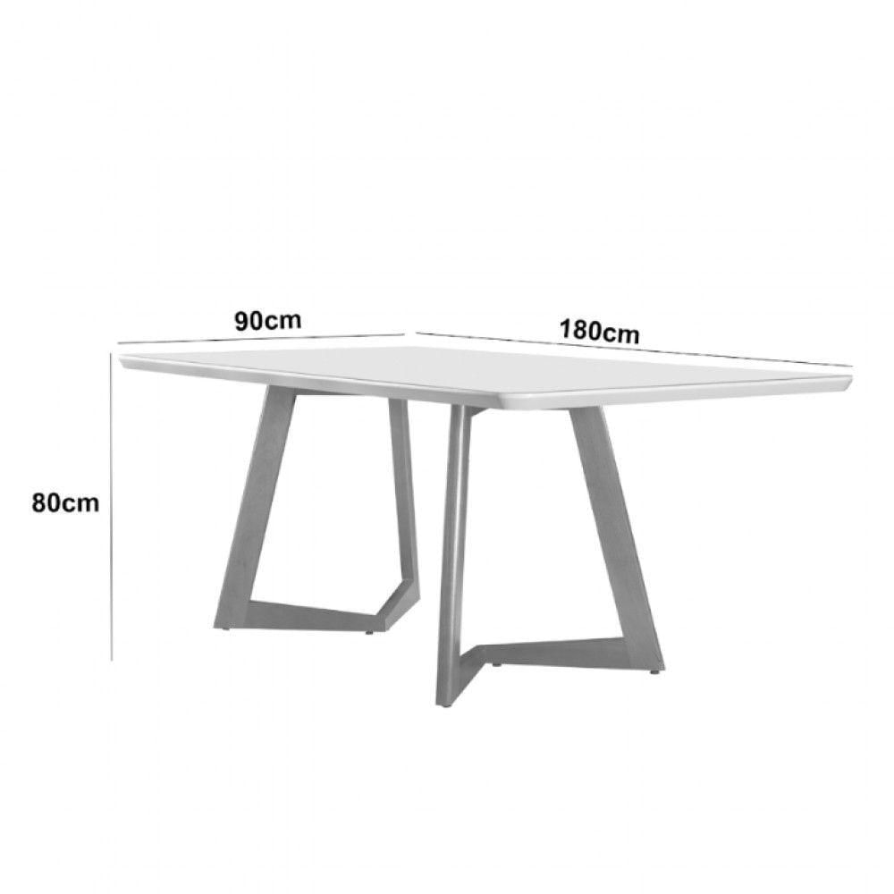 Mesa Para Sala De Jantar Munique 180cm Moderna Mobília Cinamomo Imbuia