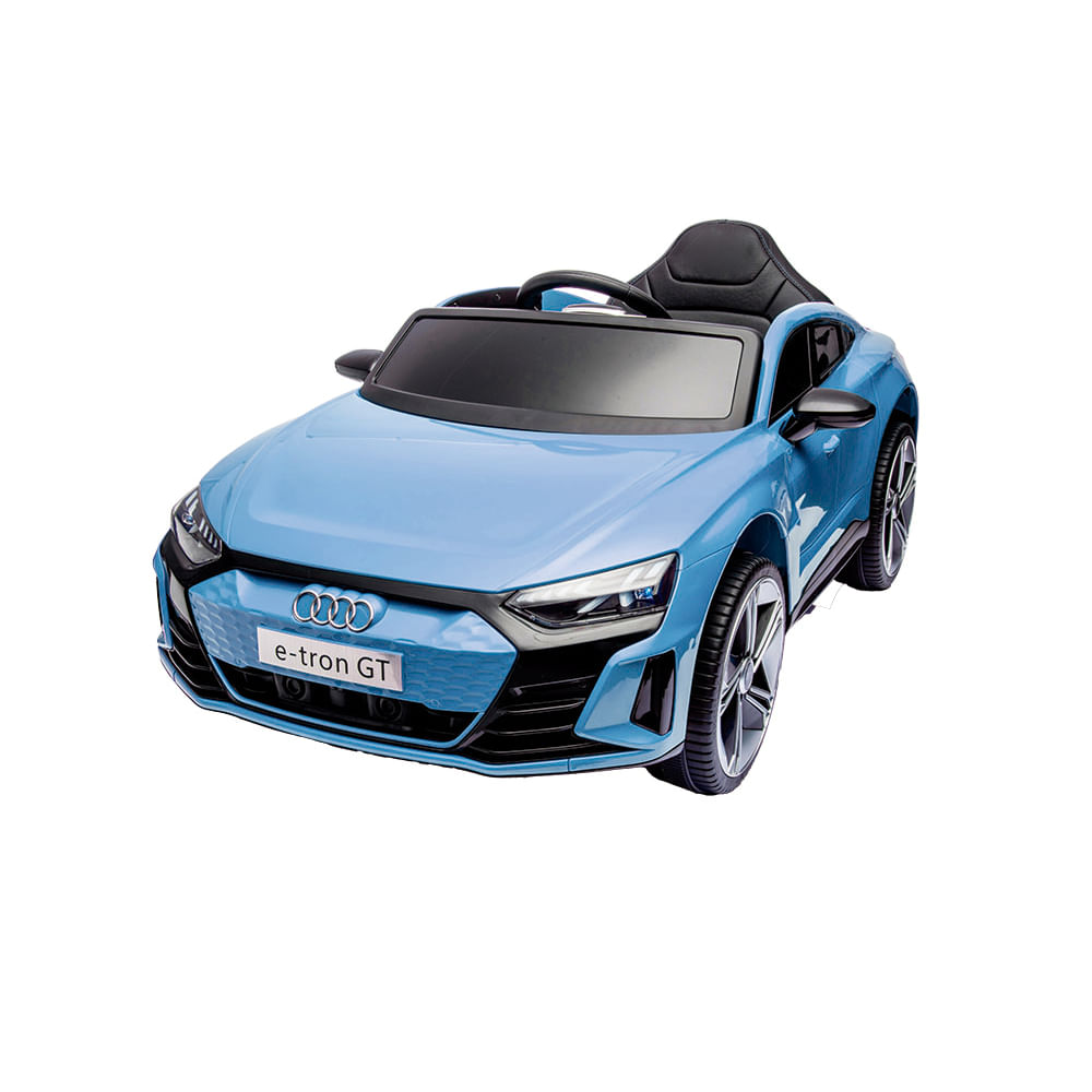 Carro Elétrico Infantil Audi RS E-Tron GT Com Bateria Recarregável 12V E Controle Remoto Zippy Toys Azul