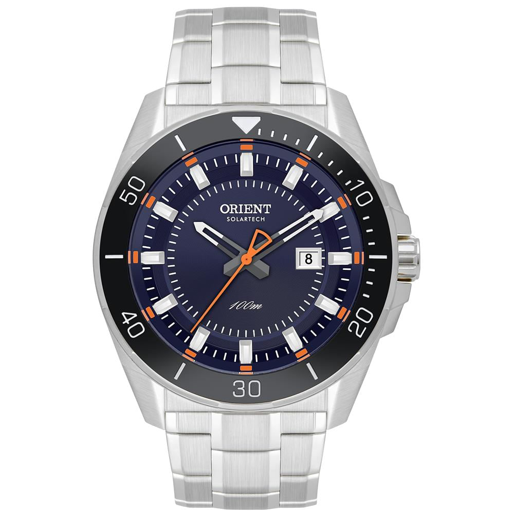 Relógio Orient Masculino Ref: Mbss1498 D1sx Solar Prateado