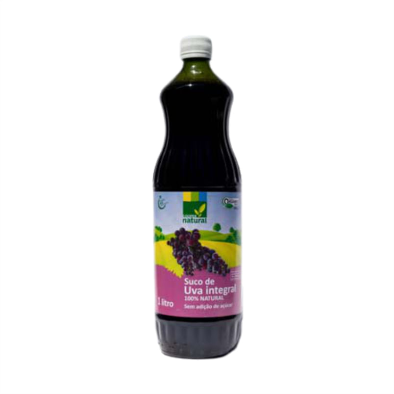 Suco de Uva (Bordô) Integral 100% Fruta Orgânico Sem Adição de Açúcar Coopernatural 1L