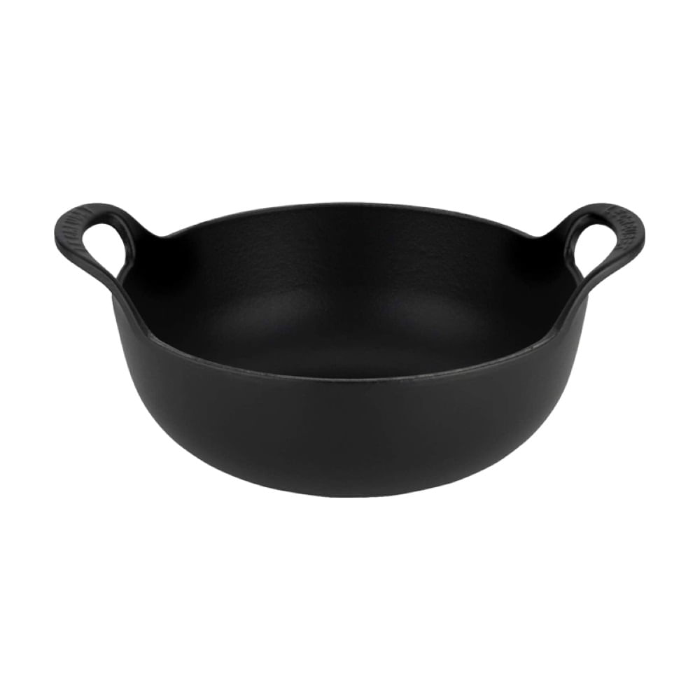 ASSADEIRA LE CREUSET BALTI EM FERRO FUNDIDO 24CM  BLACK MATTE 20142240000460