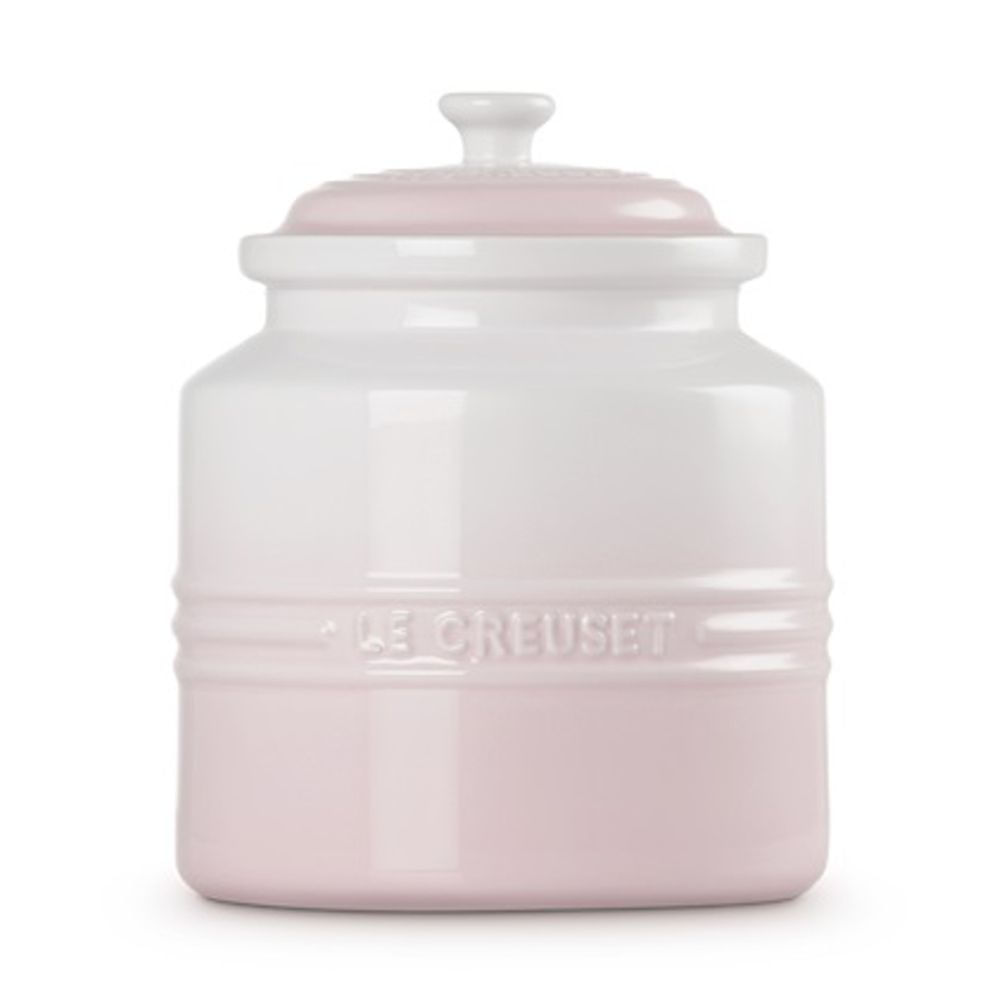 KIT LE CREUSET PRENSA FRANCESA E POTE DE BISCOITO 2,4L EM CERÂMICA SHELL PINK