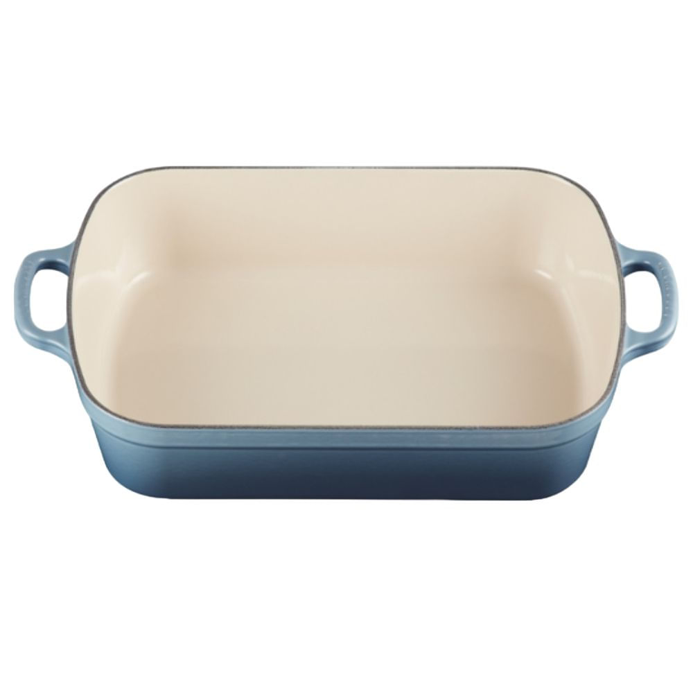 ASSADEIRA LE CREUSET RETANGULAR 33CM SIGNATURE AZUL CHAMBRAY 20184334344422